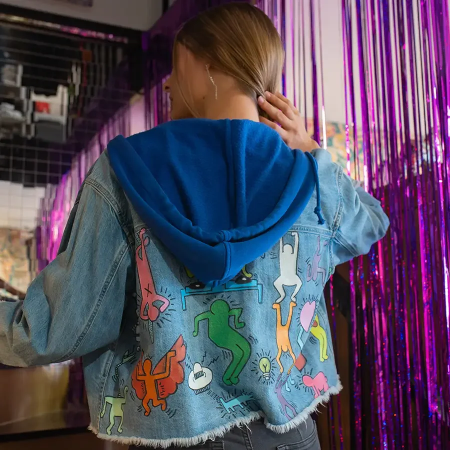 Collection de blousons street art à La Zèbrerie à Dax.