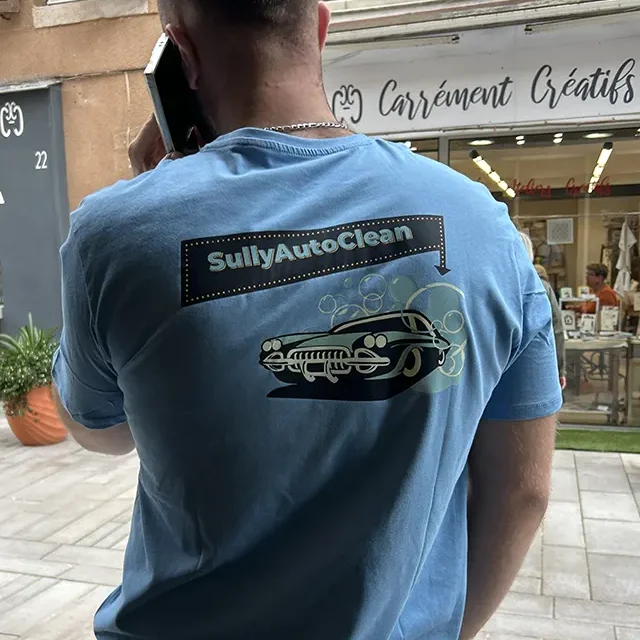 Flocage sur T-shirt pour Sully Auto Clean à Dax.